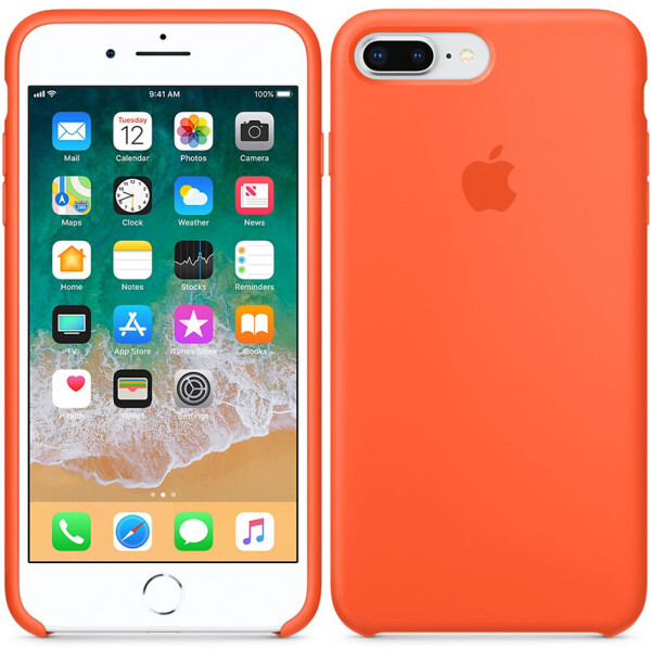 

Чехол силиконовый оригинальный для iPhone 7/8 Plus Оранжевый (18681)
