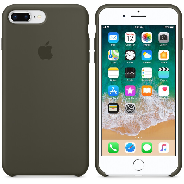 

Чехол силиконовый оригинальный для iPhone 7/8 Plus Темно Серый (18671)