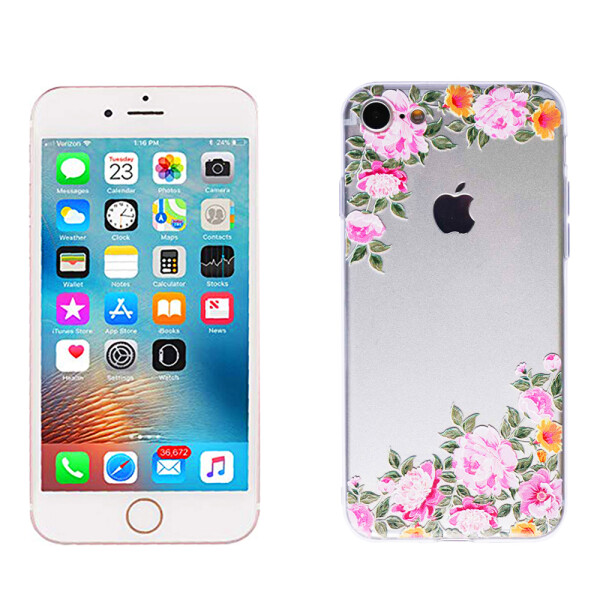

Чехол Цветочный орнамент для Apple iPhone 7 (4.7") (Дикая роза) (10789)