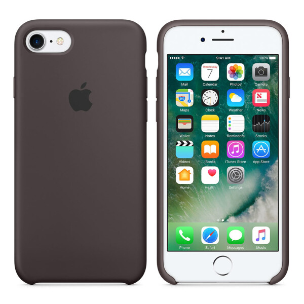 

Чехол силиконовый оригинальный для iPhone 7/8 Темно Серый (18658)