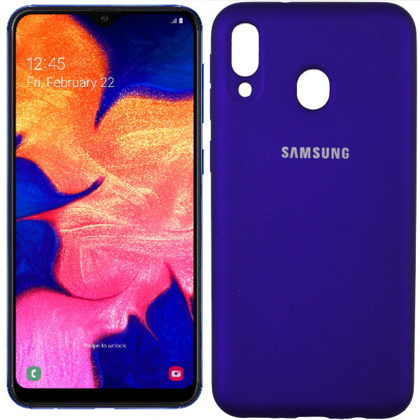 

Чехол силиконовый оригинальный для Samsung M205 Galaxy M20 Фиолетовый FULL (26421)