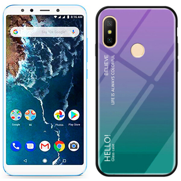 

Чехол TPU Gradient HELLO Glass для Xiaomi Redmi Note 5/Note 5 Pro Голубой (26945)
