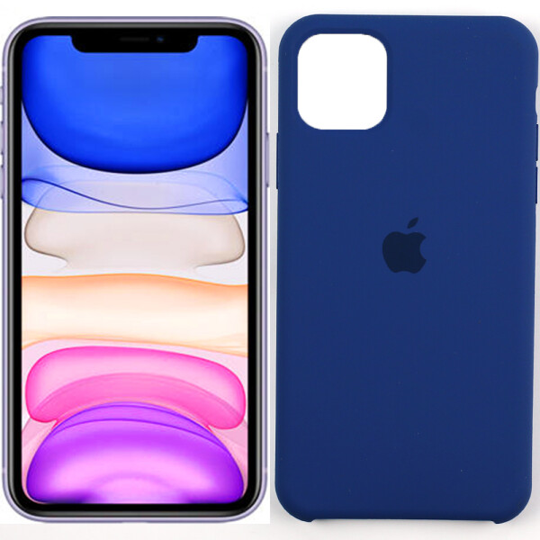 

Чехол силиконовый оригинальный для iPhone 11 Синий (27404)