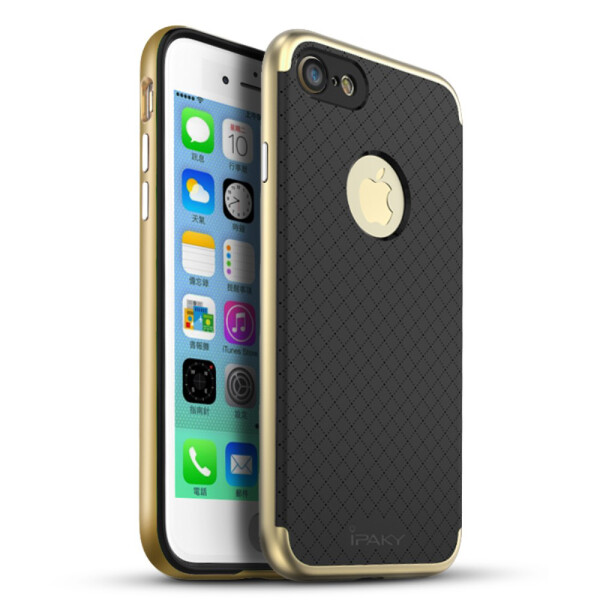 

Накладка iPaky Carbon TPU + Bumper для iPhone 7 Gold (14329)
