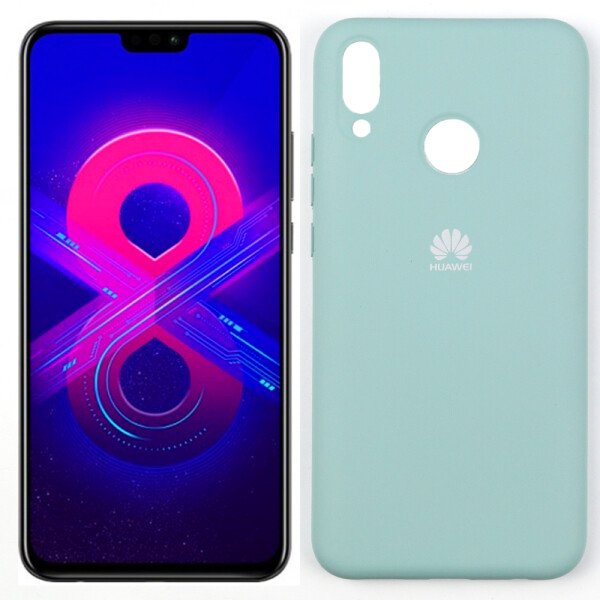 

Чехол силиконовый оригинальный для Huawei Honor 8x Бирюза (27561)