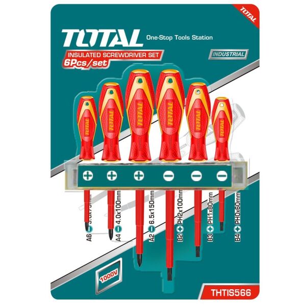 

Набор отверток электричество TOTAL THTIS566 Sl, Ph, 6шт (6325336)