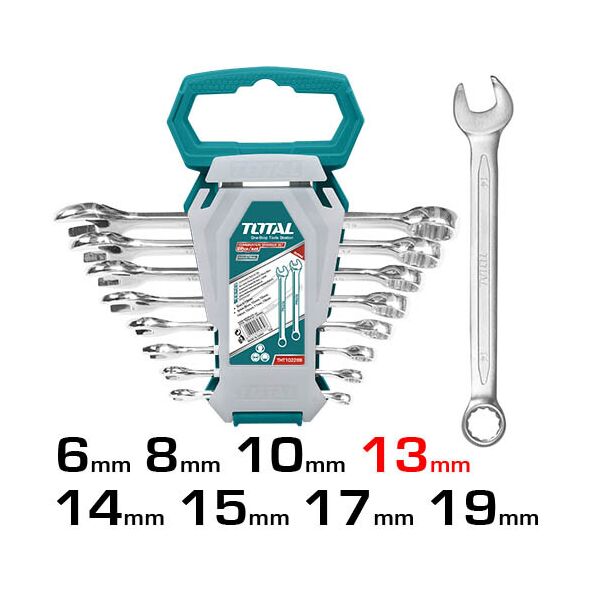 

Набор из 8 комбинированных ключей TOTAL THT102286-I (6624975)