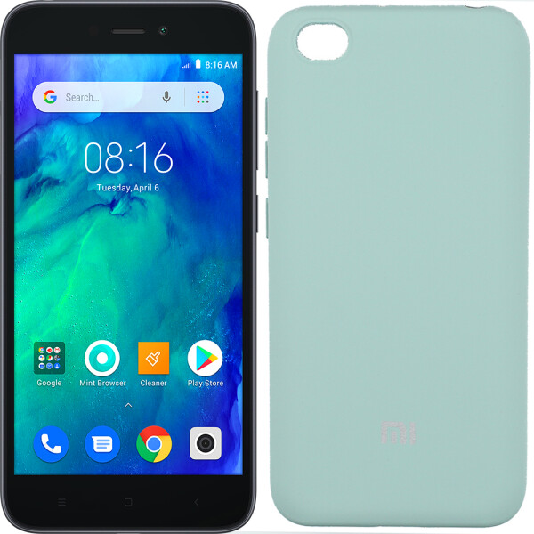 

Чехол силиконовый оригинальный для Xiaomi Redmi Go Светло голубой FULL (26475)