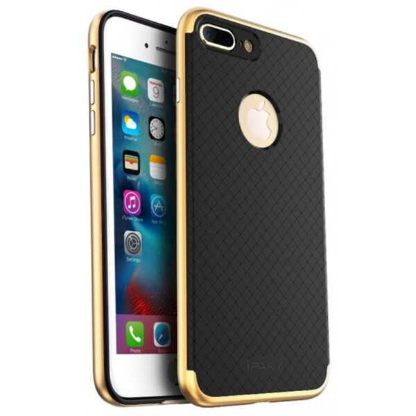 

Накладка iPaky Carbon TPU + Bumper для iPhone 7 Plus Gold (14331)