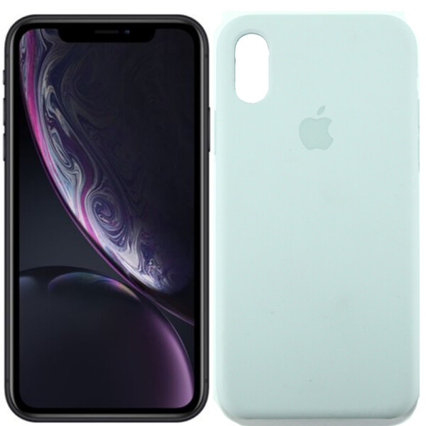 

Чехол силиконовый оригинальный для iPhone X/Xs Светло Серый (18691)