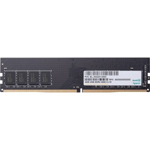 

Оперативная память Apacer DDR4 4GB 2666Mhz (EL.04G2V.KNH) (6443617)