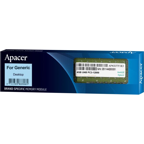 

Оперативная память Apacer DDR3 4GB 1600MHz (DL.04G2K.KAM) (6124574)