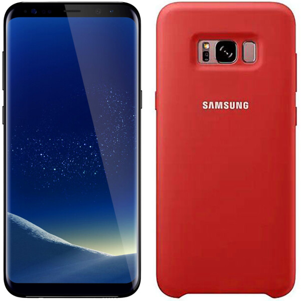 

Чехол силиконовый оригинальный для Samsung G955 Galaxy S8 Plus Красный (18697)