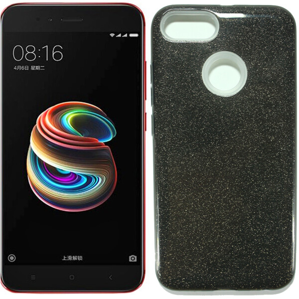 

Чехол силиконовый 3in1 Блёстки для Xiaomi Mi5X/MiA1 Black (19825)