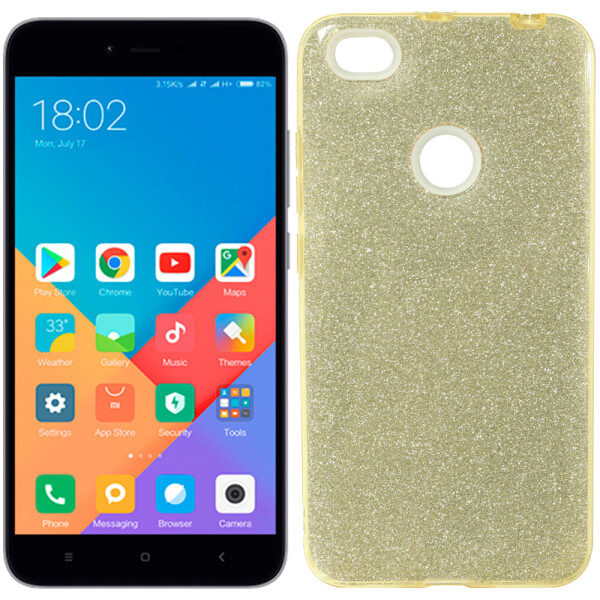 

Чехол силиконовый 3in1 Блёстки для Xiaomi REDMI NOTE 5A Prime Gold (19826)