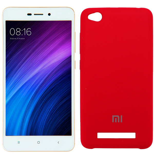 

Чехол силиконовый оригинальный для Xiaomi Redmi 4x Ярко малиновый FULL (26587)