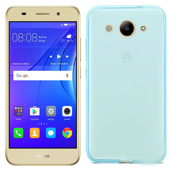 

Чехол силиконовый оригинальный для Huawei Y3 (2017) Blue (16026)