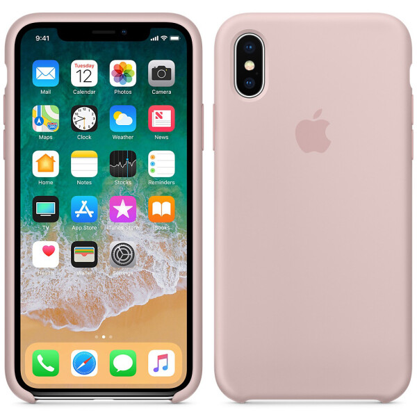 

Чехол силиконовый оригинальный для iPhone Xs Max Светло Розовый (24668)