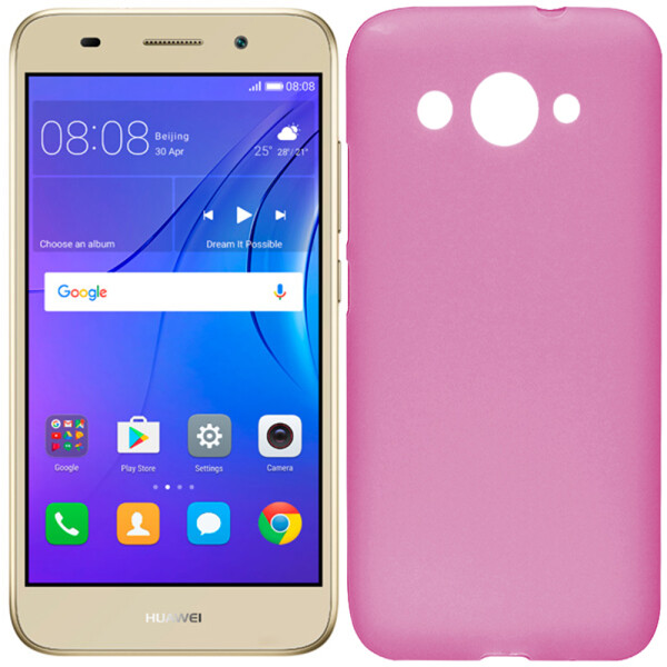 

Чехол силиконовый оригинальный для Huawei Y3 (2017) Pink (16027)