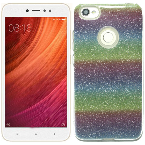 

Чехол силиконовый 3in1 Блёстки для Xiaomi REDMI NOTE 5A Rainbow (19828)
