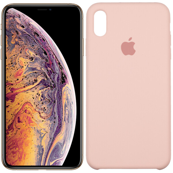 

Чехол силиконовый оригинальный для iPhone Xs Max Розовый (24666)