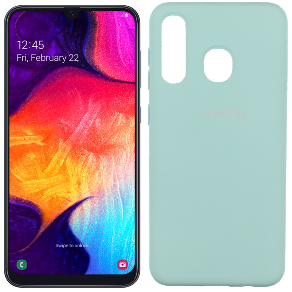 

Чехол силиконовый оригинальный для Samsung A205/305 Galaxy A20/A30 2019 Голубой FULL (26472)