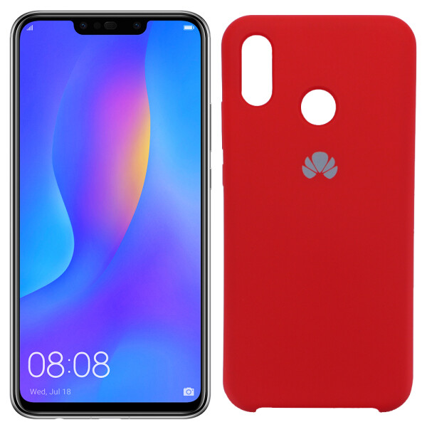 

Чехол силиконовый оригинальный для Huawei P20 Lite Розовый FULL (26601)