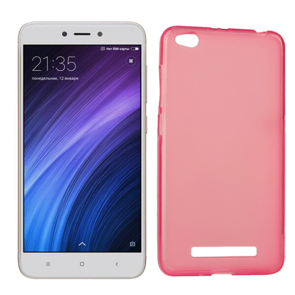 

Чехол силиконовый оригинальный для Xiaomi Redmi 4a Pink (13629)