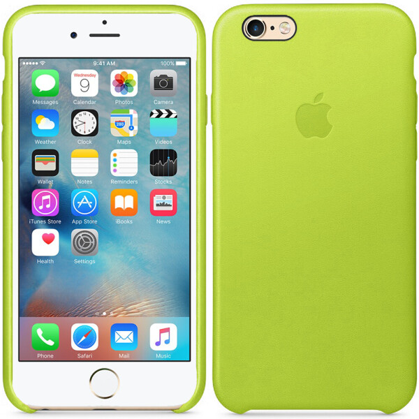 

Чехол Leather Case для iPhone 6/6s Plus Lime (11275)