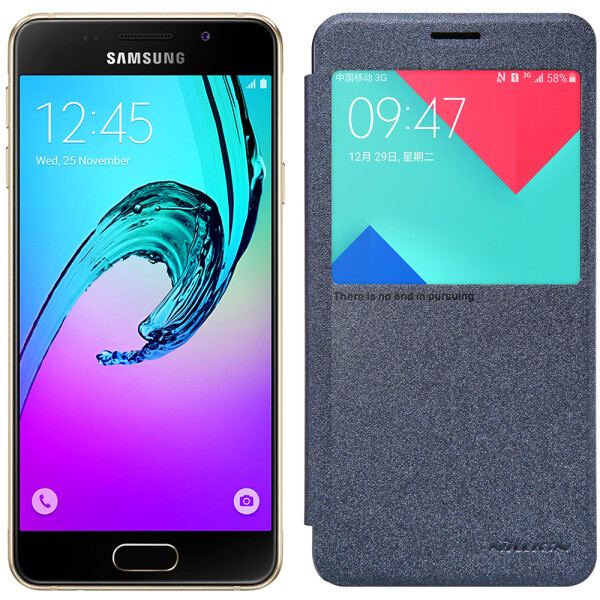 

Чехол NILLKIN Sparkle series для Samsung A510 (A5-2016) Black (13816)