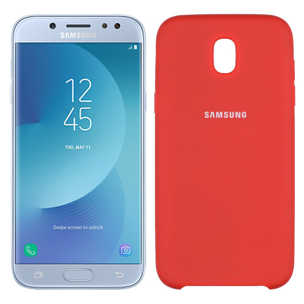

Чехол силиконовый оригинальный для Samsung J730 (J7-2017) Красный (17952)
