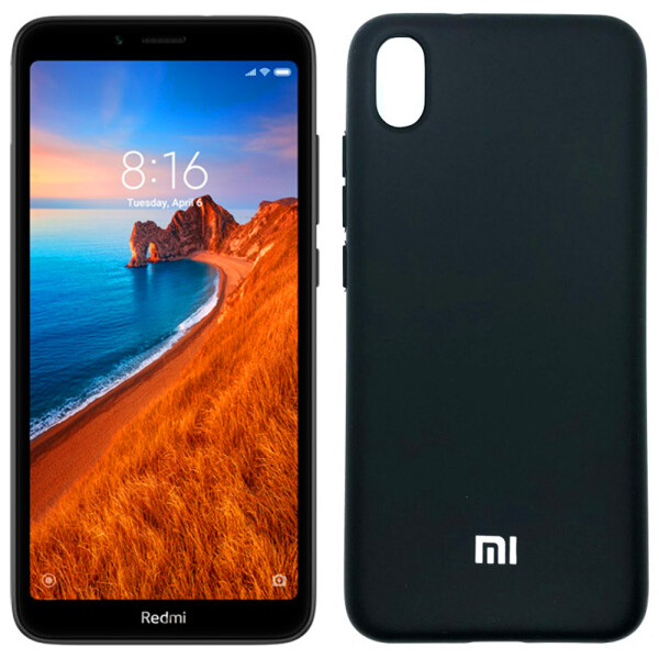 

Чехол силиконовый оригинальный для Xiaomi Redmi 7a Чёрный FULL (27141)