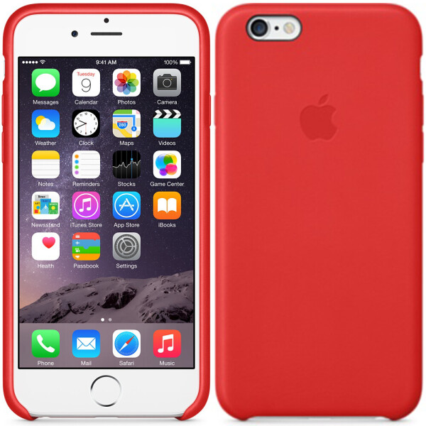 

Чехол Leather Case для iPhone 6/6s Plus Red (11274)