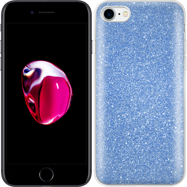 

Чехол силиконовый 3in1 Блёстки для iPhone 7 Blue (17526)