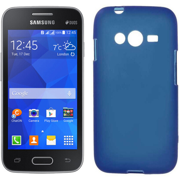 

Чехол силиконовый оригинальный для Samsung G313 Blue (4748)