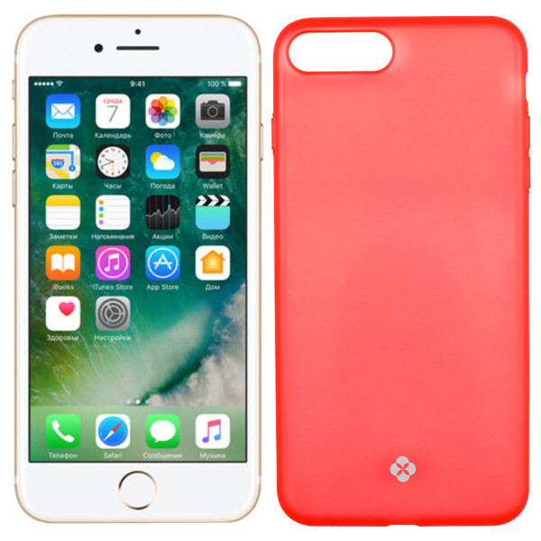 

Чехол TOTU Design Gauze series для iPhone 7/8 Plus Transparent Red (24244)