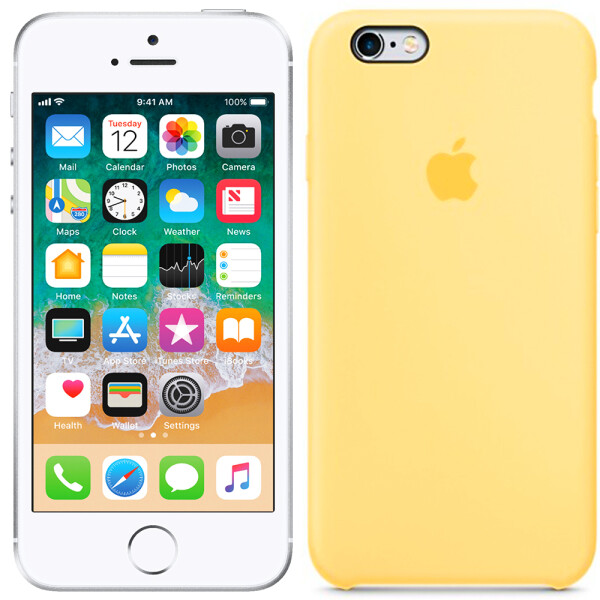 

Чехол силиконовый оригинальный для iPhone 6/6s Желтый FULL (26607)