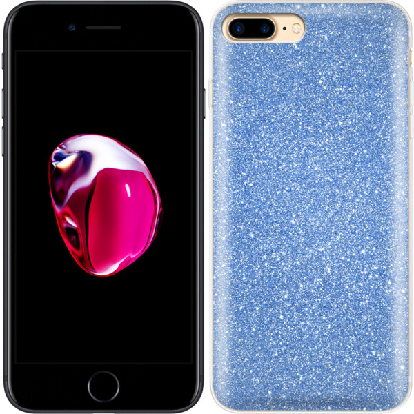 

Чехол силиконовый 3in1 Блёстки для iPhone 7+ Blue (17528)
