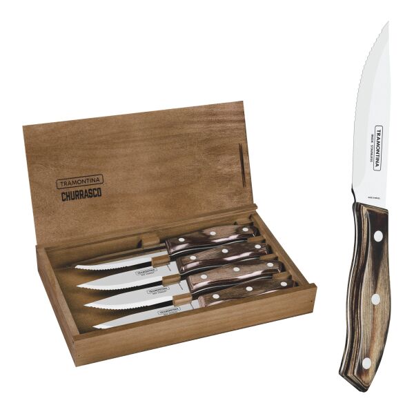 

Набор ножей TRAMONTINA Barbecue Polywood, 4 предмета (6584544)