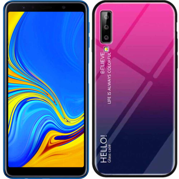 

Чехол TPU Gradient HELLO Glass для Samsung A750 Galaxy A7 2018 Розовый (26897)
