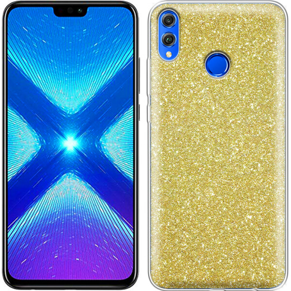 

Чехол силиконовый 3in1 Блёстки для Huawei Honor 8X Gold (25815)
