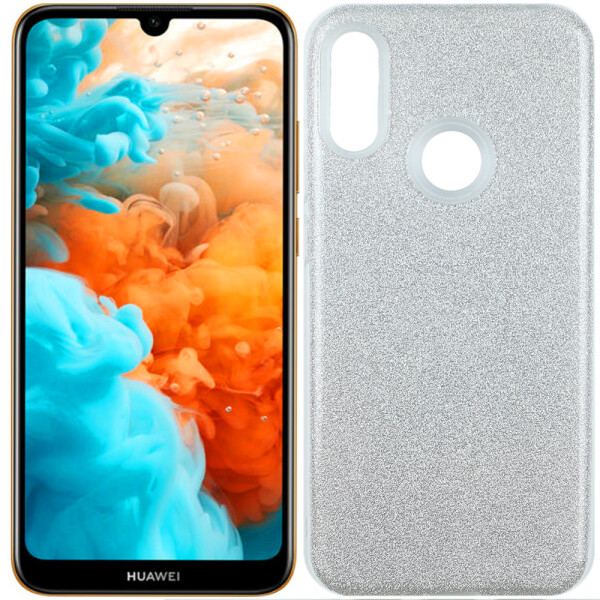 

Чехол силиконовый 3in1 Блёстки для Huawei Y6 2019/Y6 Pro Silver (26783)