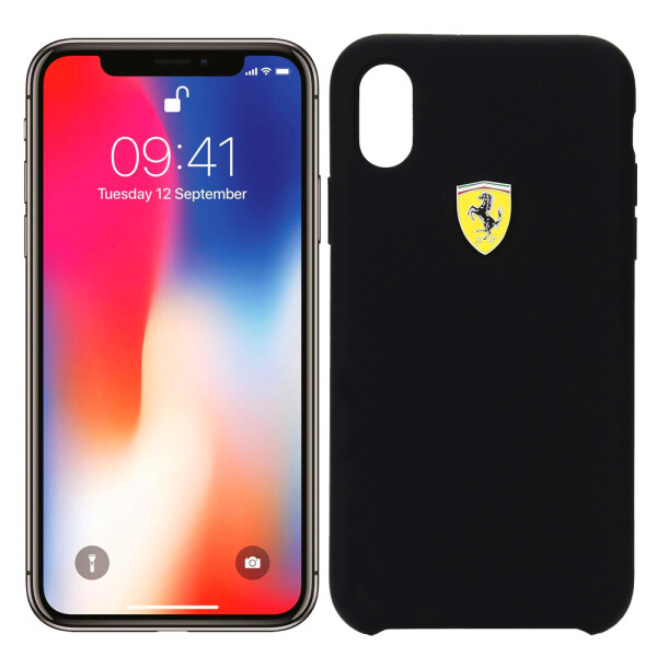 

Чехол Ferrari Glass Case для iPhone X Black (21214)