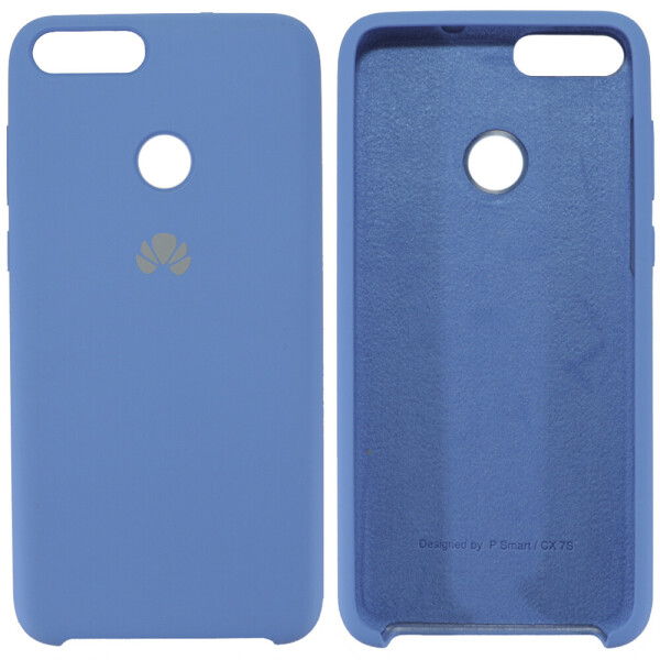 

Чехол силиконовый оригинальный для Huawei P Smart Ярко синий (22272)