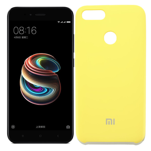 

Чехол силиконовый оригинальный для Xiaomi Mi5x/A1 Жёлтый (23111)