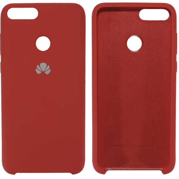 

Чехол силиконовый оригинальный для Huawei P Smart Красный (22273)