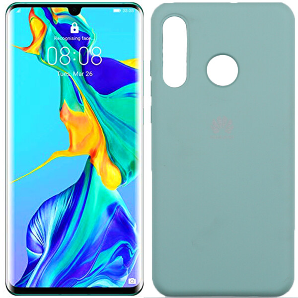

Чехол силиконовый оригинальный для Huawei P30 Lite Голубой FULL (26554)