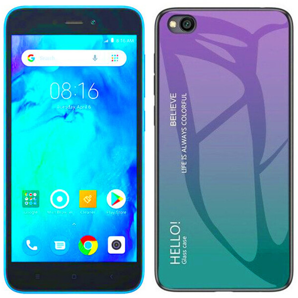 

Чехол TPU Gradient HELLO Glass для Xiaomi Redmi GO Голубой (26933)