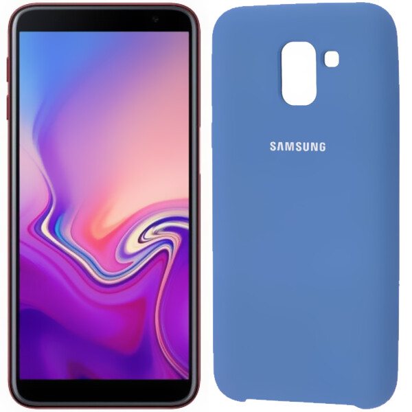 

Чехол для Samsung J6 Plus 2018 (J610) Светло голубой (25172)