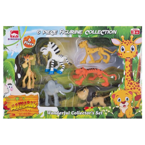 

Набор игровых фигурок Dingua Зверушки Африки, 6 шт (в коробке) (6508214)